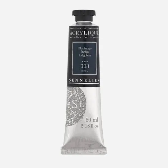 Sennelier Extra Fine Artists' Acrylic Paint, 60mL 308 Indigo S2 {1}