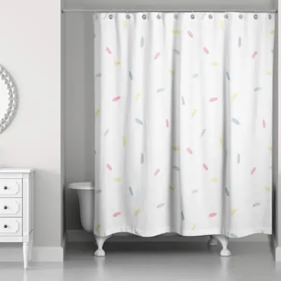 Sprinkle Pattern 71" x 74" Shower Curtain {3}