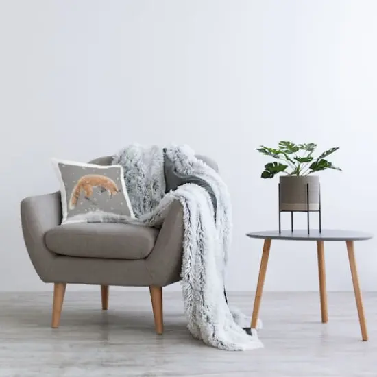 Stupell Industries Jumping Fox Snowy Winter Scene Throw Pillow {3}