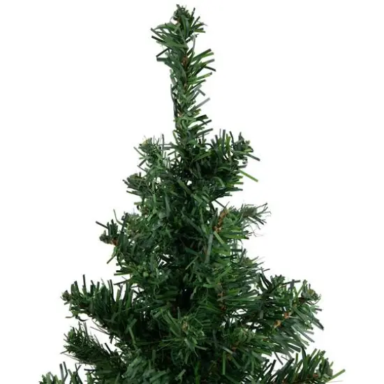 18" Unlit Two-Tone Mixed Pine Artificial Christmas Tree with Burlap Base {4}