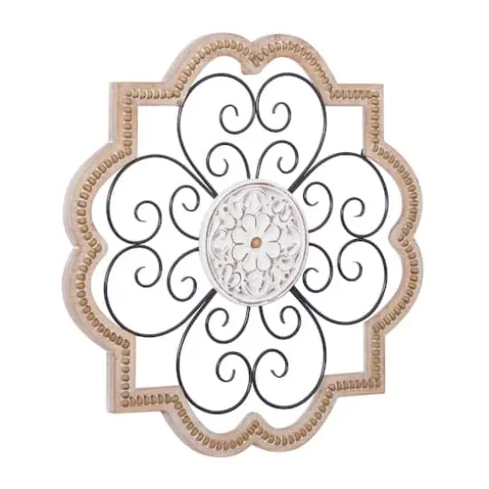 27" Brown Metal & Wood Farmhouse Wall D&eacute;cor {3}