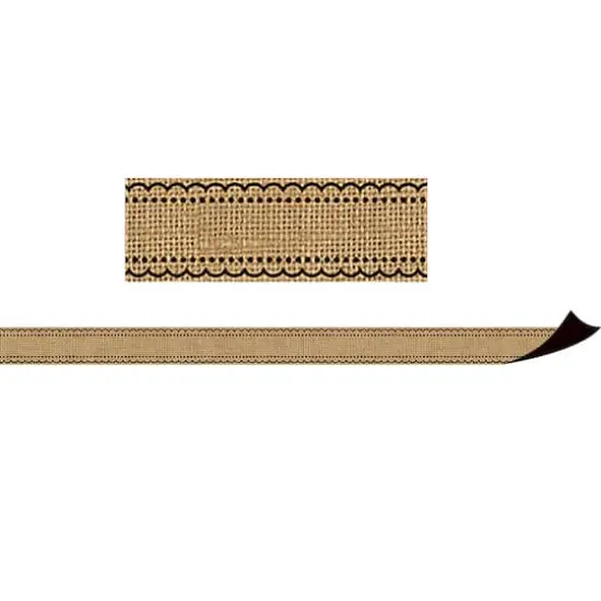 Teacher Created Resources Burlap Design Magnetic Border, 72ft. {3}