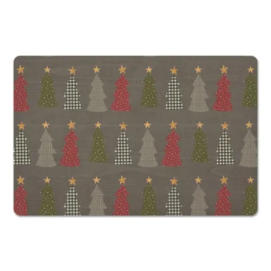 Gray Tree Pattern Floor Mat {1}