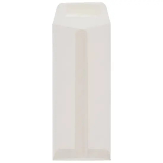 JAM Paper 4.125" x 9.5" Translucent Clear Vellum Envelopes {3}