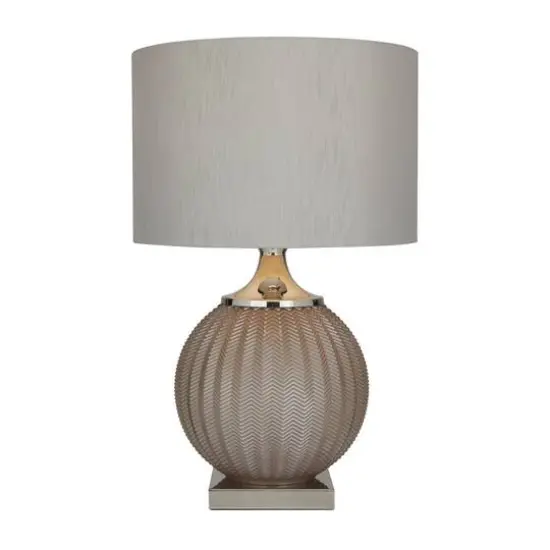 Grey Polyester Transitional Table Lamp, 27" x 17" x 17" {1}