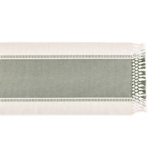 DII&reg; 108" Dobby Stripe Table Runner Artichoke {4}