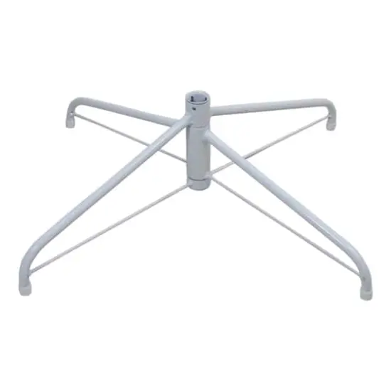 6.5ft. Pre-Lit Flocked White Spruce Artificial Christmas Tree, Clear Lights {7}