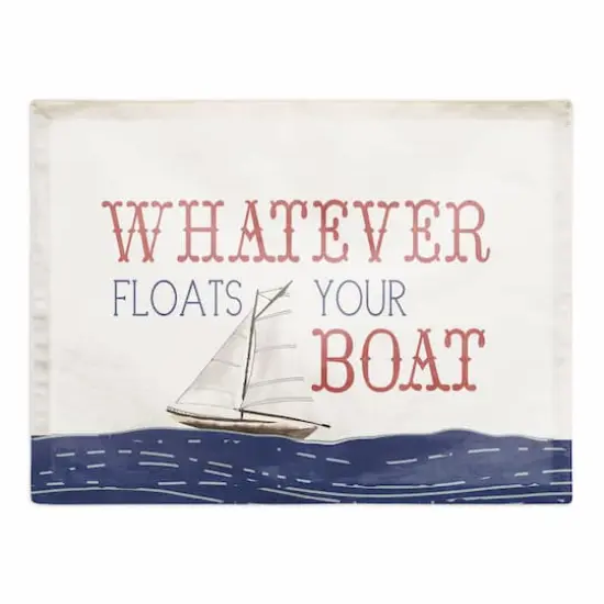 18" Whatever Floats Your Boat Poly Twill Placemat {1}
