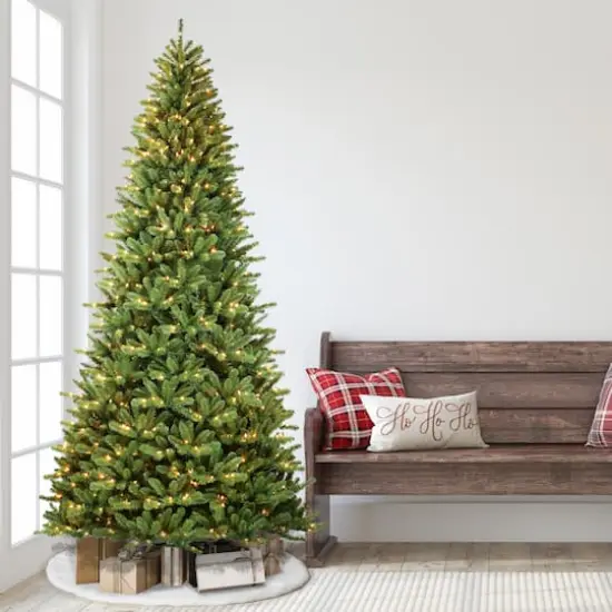 12ft. Pre-Lit Berkshire Fir Artificial Christmas Tree, Clear Lights {4}