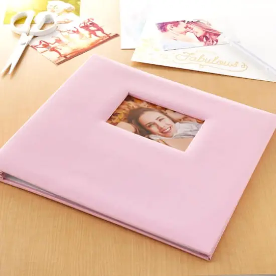 12" x 12" Cloth Scrapbook Album by Recollections&reg; Light Pink {3}