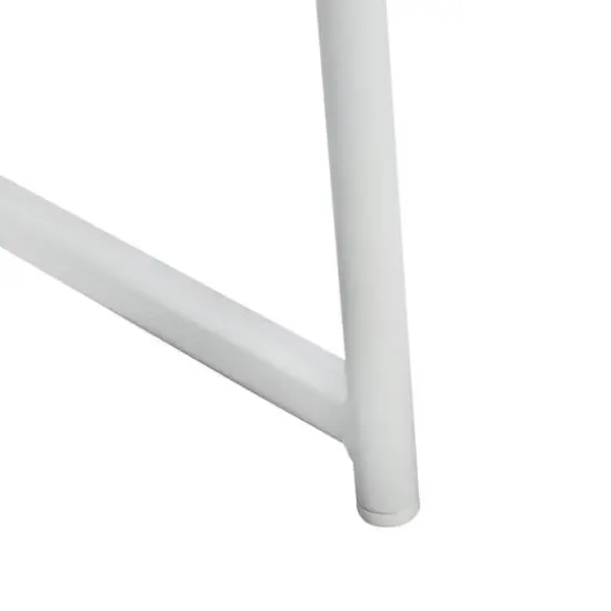 Honey Can Do White Home Office Computer Desk With Side Basket {6}