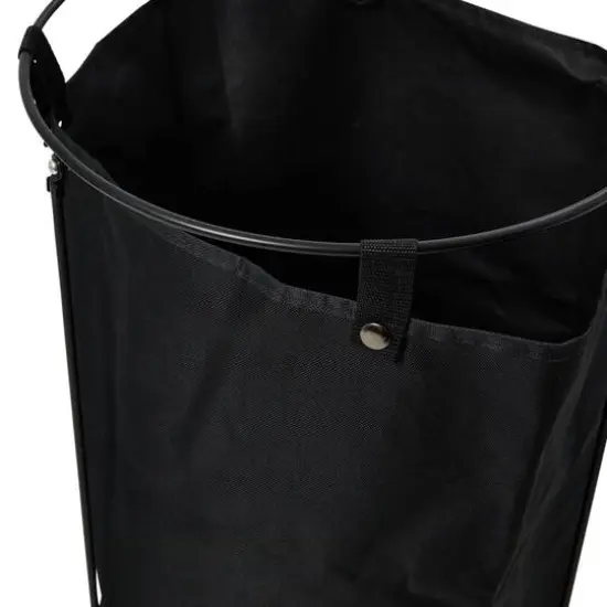 Household Essentials 23" Standing Laundry Hamper with Removable Bag Black {7}