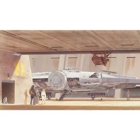 RoomMates Ralph Mcquarrie's Star Wars Docking Bay Millennium Falcon Peel & Stick Mural {1}