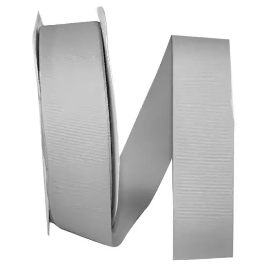 The Ribbon Roll 1.5" x 50yd. Grosgrain Solid Ribbon Shell Gray {1}