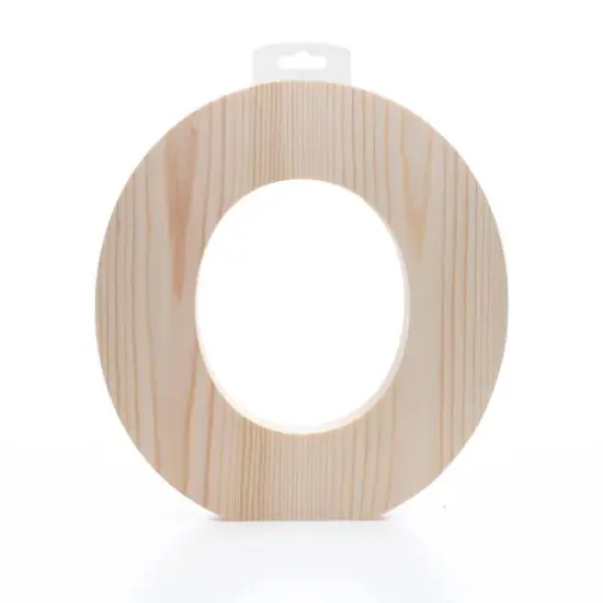 Hampton Art&trade; 8" Chunky Wood Letter O {1}