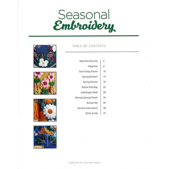 Leisure Arts Seasonal Embroidery Book {4}