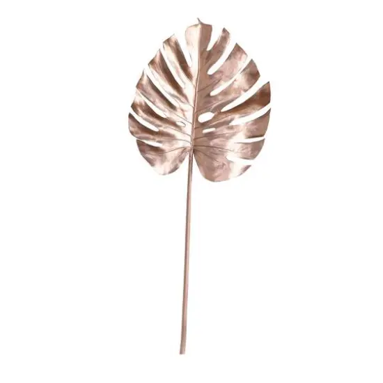 41" Rose Gold Monstera Leaf Stems, 3ct. {1}