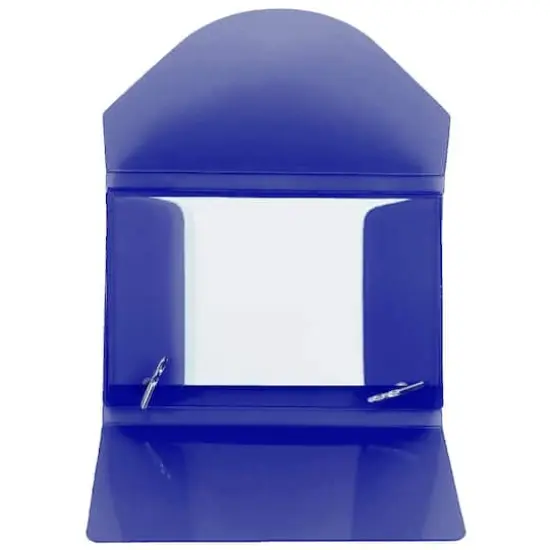 JAM Paper Plastic Business Card Holder Case Ice Blue Frosted {5}