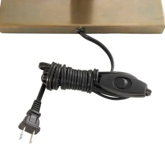 2ft. Brass Stainless Steel Desk Lamp with Double Shades {9}