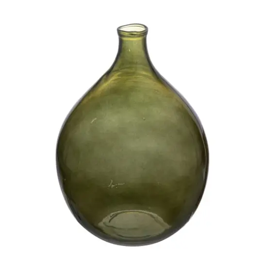 Hello Honey&reg; 12" Green Glass Bud Vase {1}