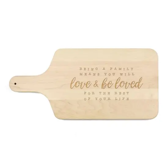 Love & Be Loved Maple Paddle Cutting Board {1}