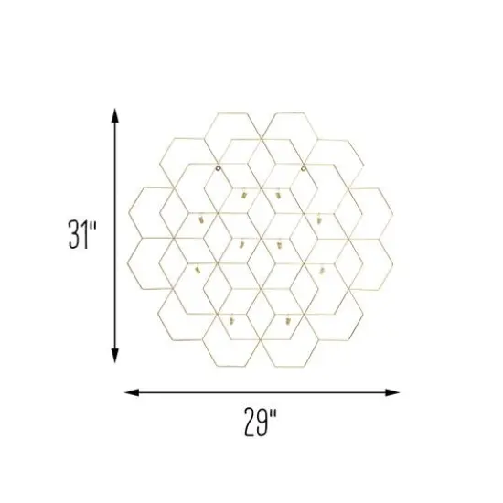 Honey Can Do Gold Hanging Photo Display Holder with Clips {9}