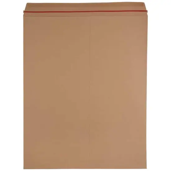 JAM Paper 17" x 21" Brown Kraft Flat Photo Mailer Peel & Seal Closure Envelopes, 6ct. {4}
