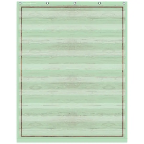 Teacher Created Resources Mint Painted Wood 10 Pocket Chart {1}
