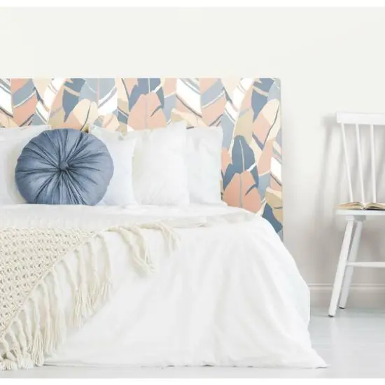 RoomMates Hearts of Palm Peel & Stick Wallpaper Blue/Pink {8}