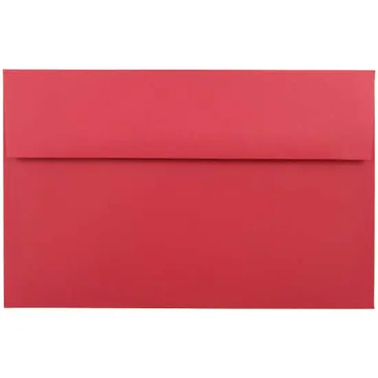 JAM Paper A10 Colored Invitation Envelopes, 50ct. Red {1}