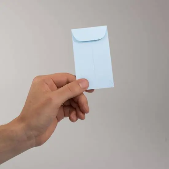 JAM Paper 2.5" x 4.25" Pastel Baby Blue Coin Business Envelopes, 50ct. {4}