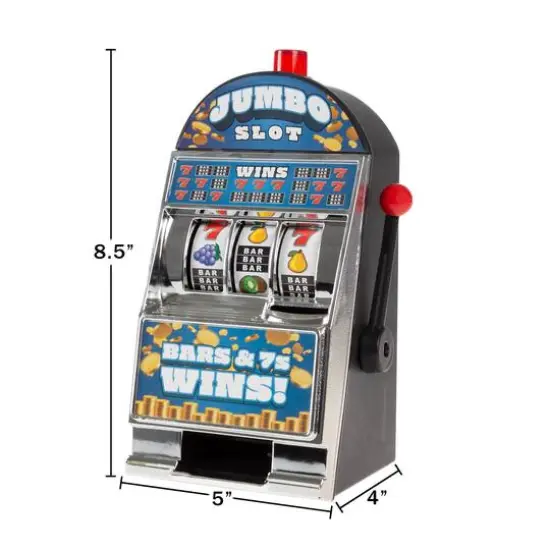 Toy Time Burning 7s Tabletop Slot Machine Coin Bank {3}