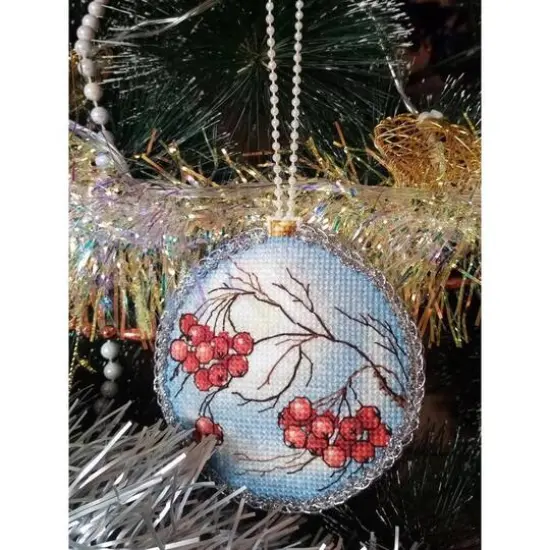 MP Studia Christmas Tree Decoration - Rowan Plastic Canvas Counted Cross Stitch Kit {4}