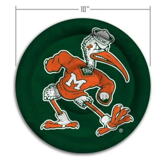 NCAA Flimzee Bean-Bag Flying Disc Miami Hurricanes {6}