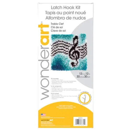 Wonderart&reg; Treble Clef Latch Hook Kit {1}