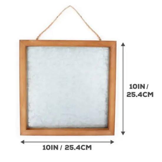 ArtSkills&reg; 3 Pack 10" x 10" Wood Framed Metal Plaque {4}