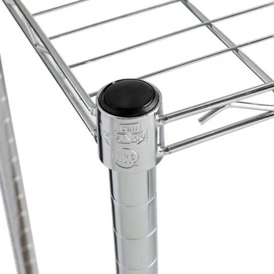 Honey Can Do Chrome 4-Tier Heavy-Duty Adjustable Shelving Unit {9}