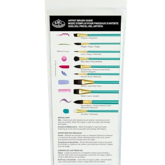 Royal & Langnickel® Menta™ Synthetic Squirrel Watercolor 5 Piece Brush Set {5}