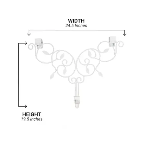 Village Lighting Adjustable Ivy Wreath Hanger White {15}