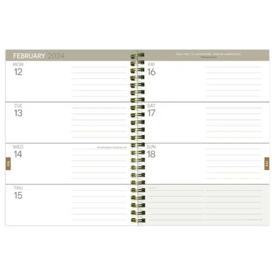 TF Publishing 2024 Vintage Botanical Medium Weekly Monthly Planner {4}