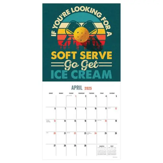 TF Publishing 2025 Pickleball Is Life Wall Calendar {4}