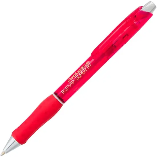 R.S.V.P.&reg; Super RT Retractable Ballpoint Pen, 12ct. Red {4}