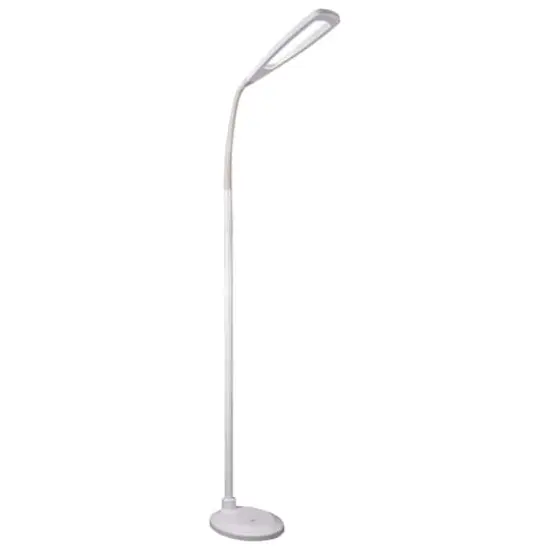 OttLite Natural Daylight LED Flex Floor Lamp White {1}
