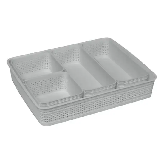 Simplify 5-Piece Organizing Basket Set Gray {1}