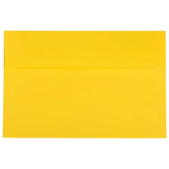 JAM Paper 6" x 9" Colored Peel & Seal Invitation Envelopes, 100ct. Yellow Recycled {5}