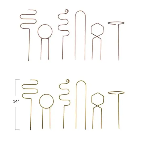 Hello Honey&reg; 14" Copper & Gold Mini Trellis Set {1}