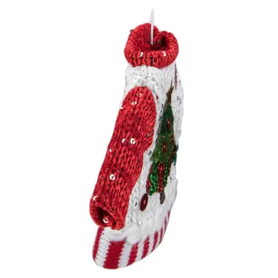 Knitted Ugly Sweater with Hanger Yarn Christmas Tree Ornament {5}