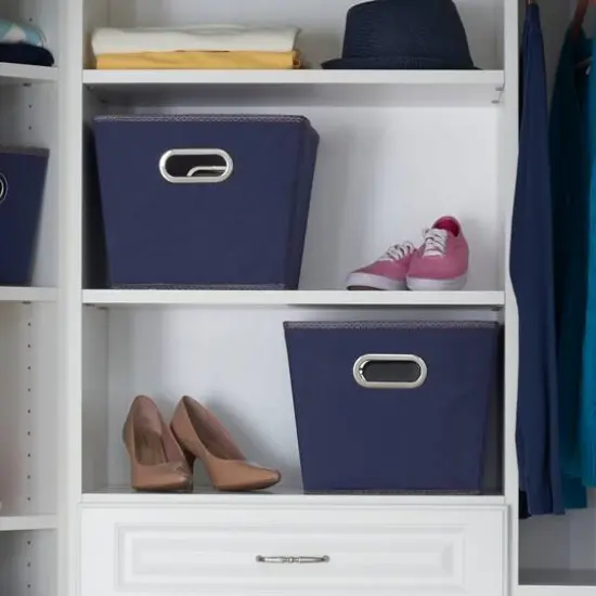 Household Essentials 10" Blue Tapered Bins, 2ct. {3}