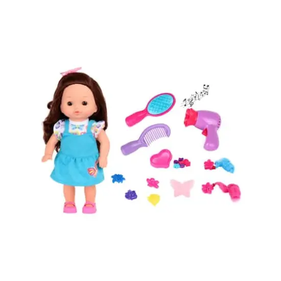 Dream Collection 12" Brunette Doll Hair Play Set {1}