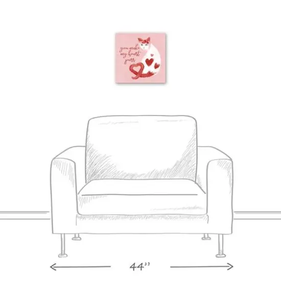 You Make My Heart Purr Canvas Wall Art {6}